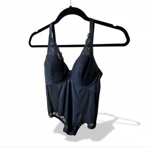 Torrid Black Lace Mesh Halter Teddy – Size 2